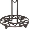 Home Basics Scroll Collection Steel Mug Tree, Bronze MT10657